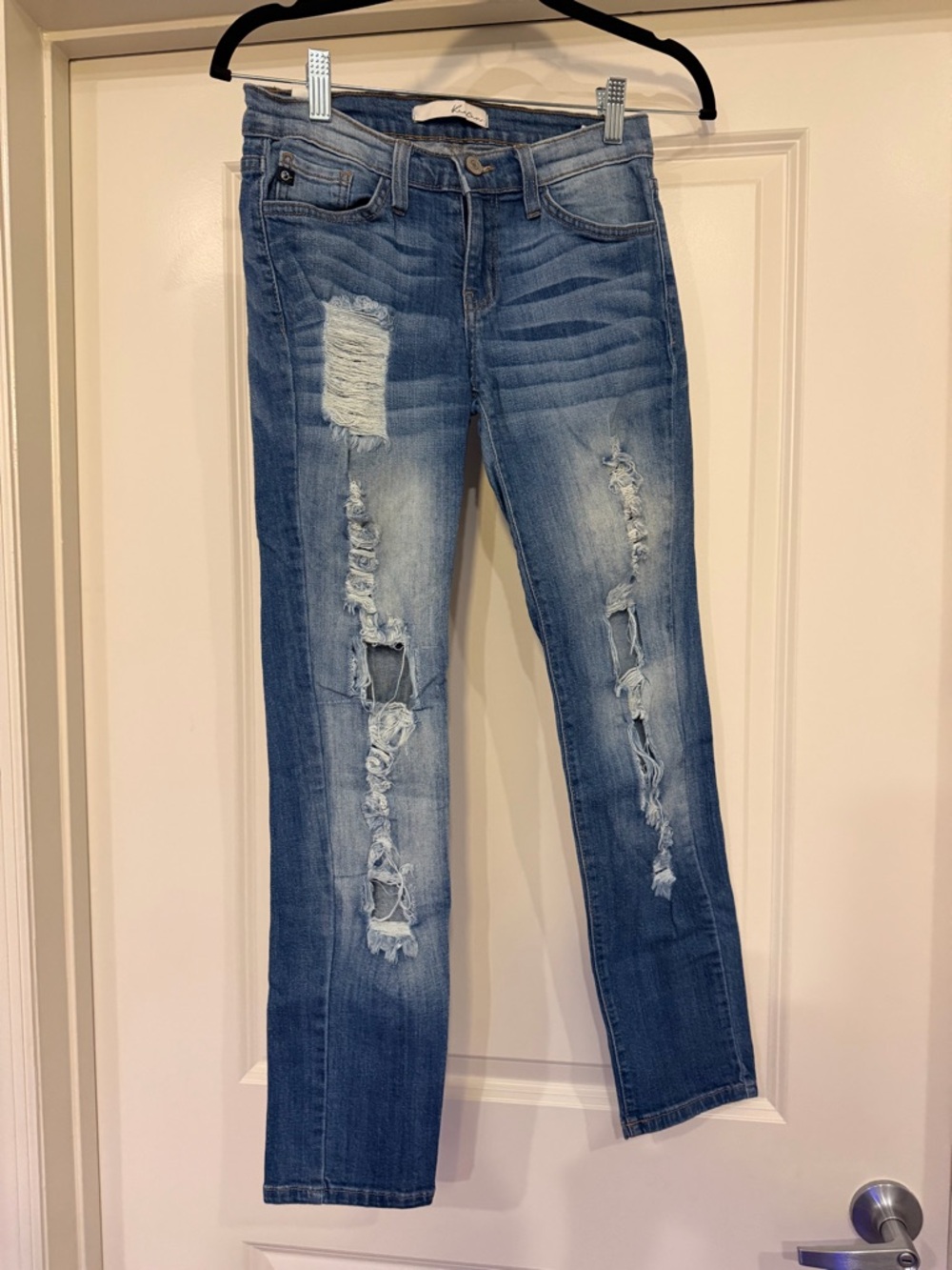 KanCan Light Blue Distressed Skinny Jeans NWOT size 25